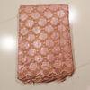 Peach Sequin Lace Fabric For Wedding Dress