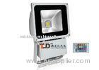 Pure White 80W RGB Led Flood Lights 8000lm IP65 CRI80 For Outdoor