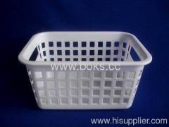 white plastic fruit baskets
