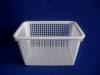 white durable plastic fruit baskets