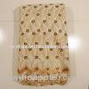 Double Organza Lace Fabric , Gold Coffee