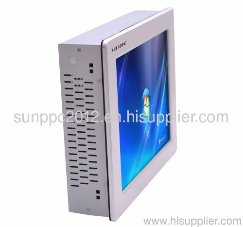 17 inch XGA TFT LCD industrial computer panel pc with 5 wire touchscreen