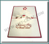 Christmas 3d card pop up greeting card