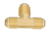 Brass pipe fitting three way tee