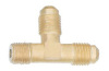 Brass pipe fitting, Right Angle Tee - Flare to NPT on run