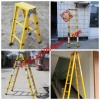 new type FRP Square Tube A-Shape insulated ladders,material flexible ladder