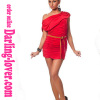 Red Sexy New Dress Blet Clubwear