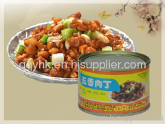 Spiced pork cubes(canned food)