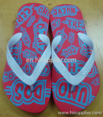 2013 New design fashion and casual PE platform for ladies slippers 6