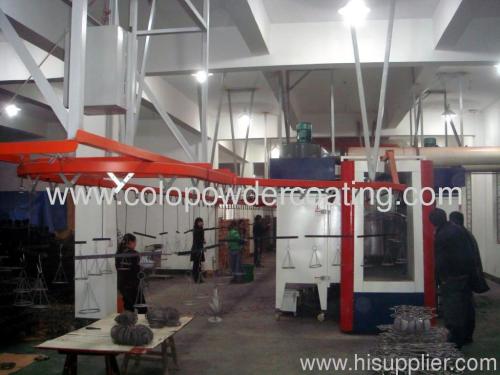 with ISO9000 quality management system powder spray line
