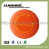 Orange rubber disc golf disc