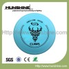 Blue disc golf disc