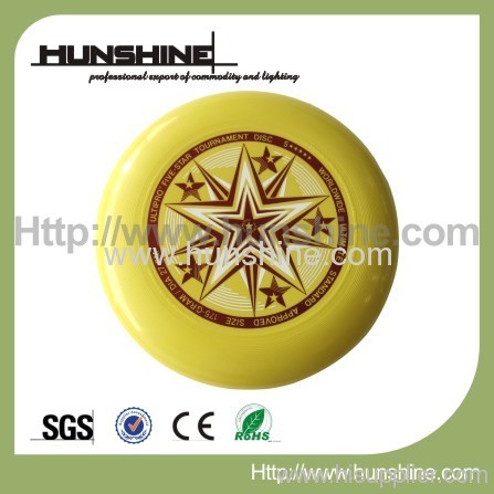 Five star yellow professional ultimate/sport frisbee