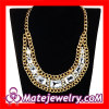 wholesale exaggerated design costume big crystal bib collar Necklace