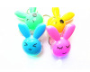 Rabbit led color flash light keychain with perfume inside, key chain necklace