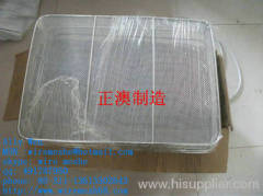 medical sterilizing basket matel basket wire mesh basket