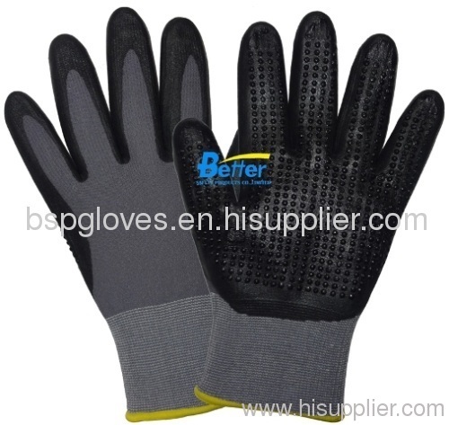 Oil Resistant Light Weight Nitrile Dipped Work Gloves