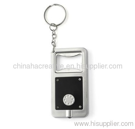 Keychain Bottle Opener with Flashlight led light opener keychain