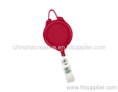 ski lock retractable badge holder,card holder with pvc button