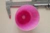 Transplanting Nursery Flower Pots 90mm , small hdpe and pink with hole