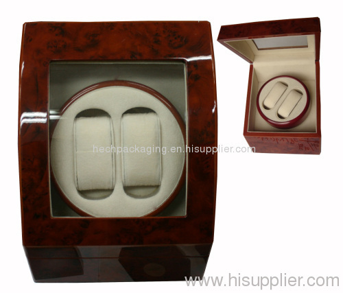 single watch winder cream velvet inside