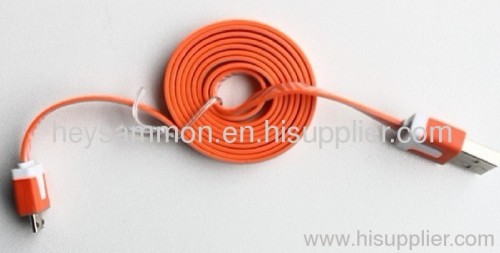 for Apple iPhone IPAD charging line double color flat noodles line