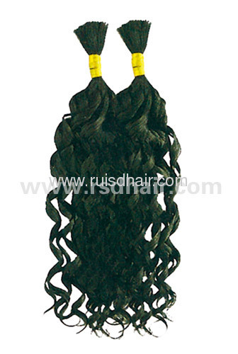 100% VIRGIN HAIR BULK CURLY INDIAN REMY BULK HAIR