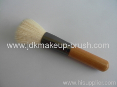 Flat Top Goat hair Powder Brush with natural wooden handle