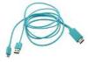 Blue & orange & black MHL Cables Connects Micro USB Female port
