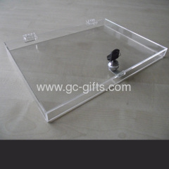 Lockable clear acrylic box