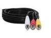Nickel Plated 3RCA To 3RCA Date Cable