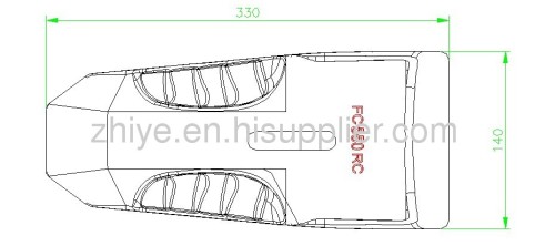 carbon steel bucket tooth FC550RC