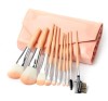 New arrival!Professional Pink synthetic hair cosmetic makeup brush set with unique handle