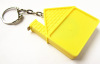 home shaped retractable tape measure with keychain