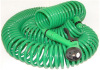 30M Garden Water Coil Hose With 4-Function Garden Spray Gun Nozzle