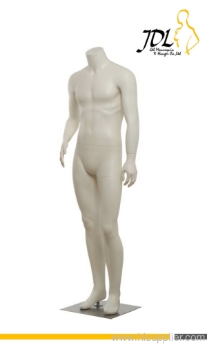 Matte White Headless Male Mannequin