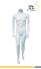 Matte White Male Mannequin Headless