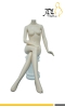 Matte White Female Mannequin Seated