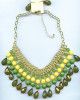 colored dangling beaded necklace