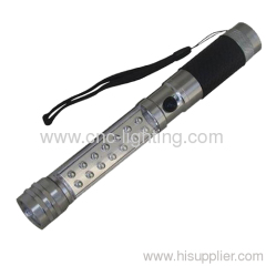 5 LEDs frontal+14LEDs lateral working light LED flashlight in aluminium