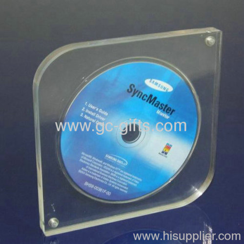 Clear Finely Designed Acrylic CD DVD Display Rack Box