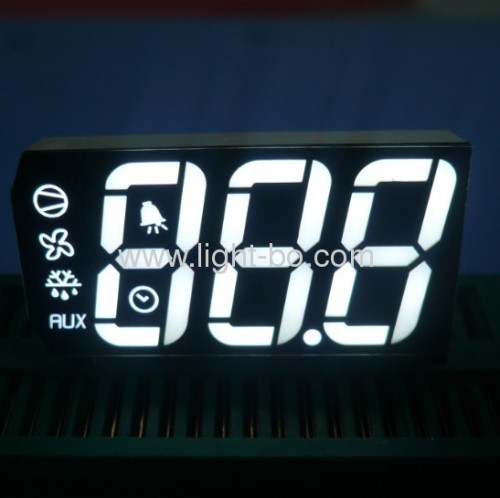 Custom Triple-Digit ultra white 7 segment led display for cooling control
