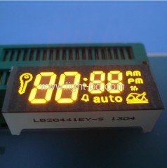 Custom design ultra bright amber 7 segment led displays for oven timers