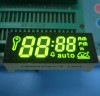 Custom Super Green 7 segment LED Display for multifunction digital oven timer controller.