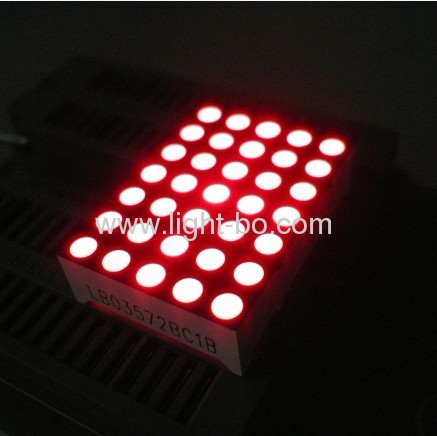 1.263mm 5 x 7 white dot matrix led display