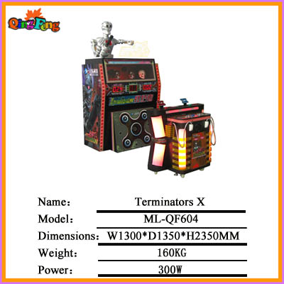 Terminators X,ML-QF604 - coin operated lottery ticket game machine