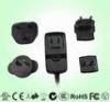 24V AC Adapter International Power Plug Adapters 1A 7.5W with Multi Plugs
