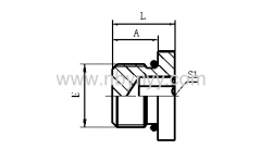 4ON SAE MALE O-RING HOLLOW HEX PLUG L-SERIES ISO 11926-3 HYDRAULIC ADAPTERS PIPE FITTINGS COUPLING CONNECTER