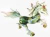 Mixed color Glass horse Statue Handmade Animals figurine For Gifts