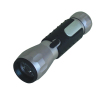 Shockproof and water resistant LED torch with 12 LEDs in aluminium